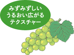 みずみずしいうるおい広がるテクスチャー